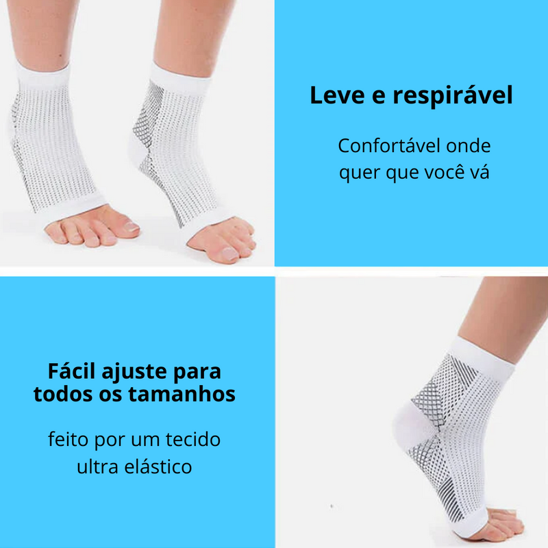 Meias de Tratamento Para os Pés - AlívioMax [Compre 1 Leve 2 Pares]