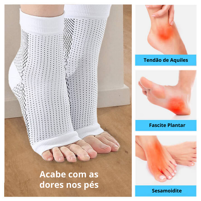 Meias de Tratamento Para os Pés - AlívioMax [Compre 1 Leve 2 Pares]