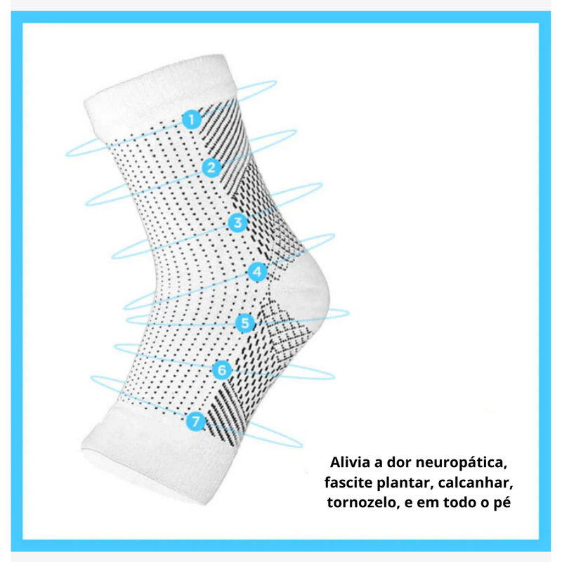 Meias de Tratamento Para os Pés - AlívioMax [Compre 1 Leve 2 Pares]