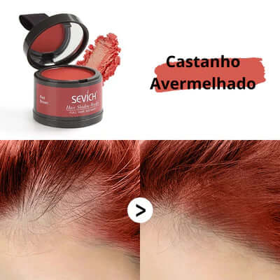 Pó Maquiagem para Cabelo a prova D'agua - SEVÍCH