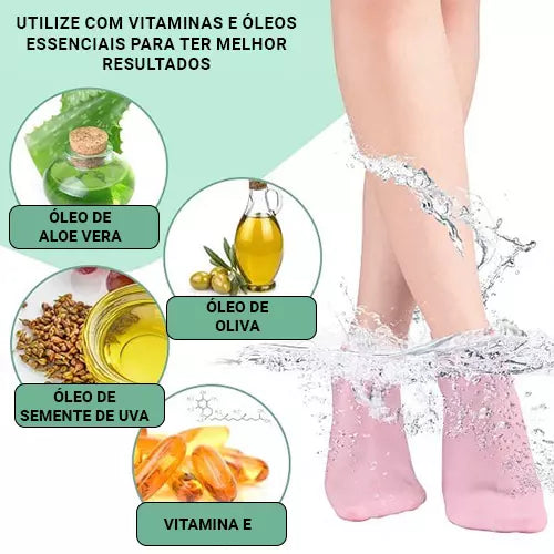 Meias Hidratantes Foot Care/ Efeito SPA nos pés em casa!